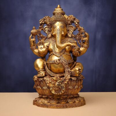 Brass Ganesh Idol 24 Inches Height