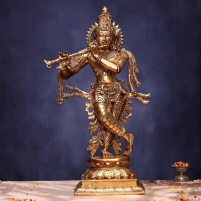 Brass Krishna Idol 25 Inches Height