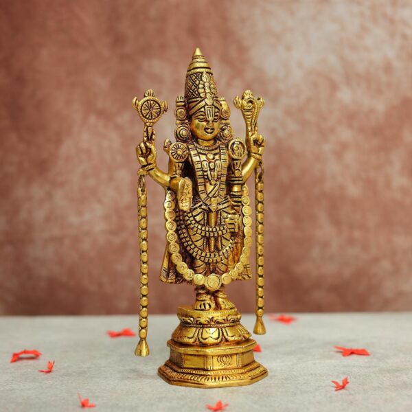 Brass Tirupati Balaji Idol 11 Inches