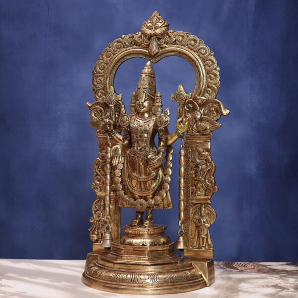 Antique Brass Tirupati Balaji Idol height 22 inches