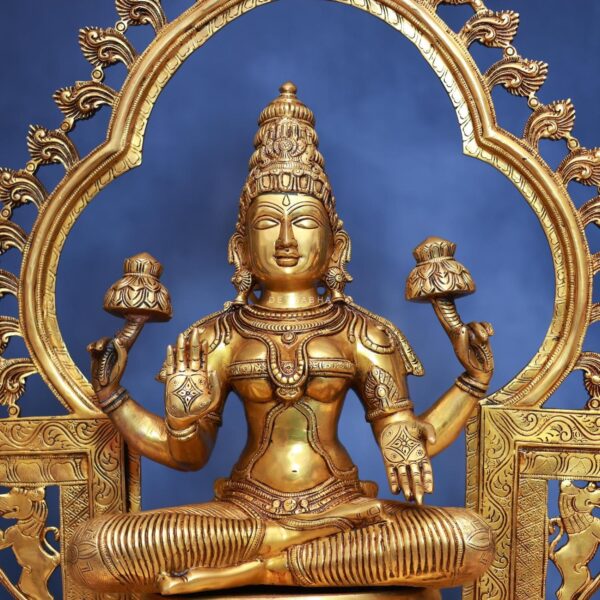 Brass Laxmi Idol Height 32 Inch Divine and Beautiful Decorative Murti Statue