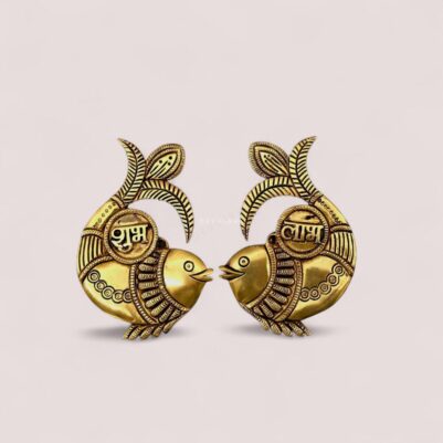Wall hanging subh labh fish pair