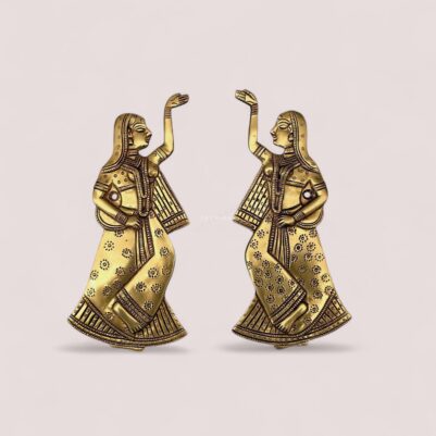 Wall hanging dancing lady pair