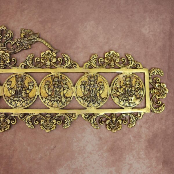 Brass Wall Hanging Ashta Laxmi Idol 10.5 Inch Divine and Decorative Statue