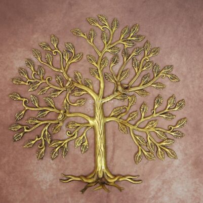 Brass Wall Hanging Tree 20.5 Inch Beautiful and Decorative Art Piece