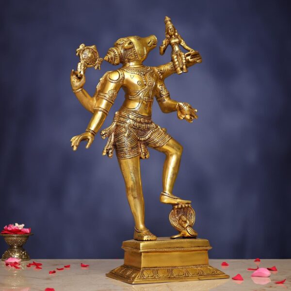 Brass Baraha Deva Idol with bhu devi 18 Inches Height