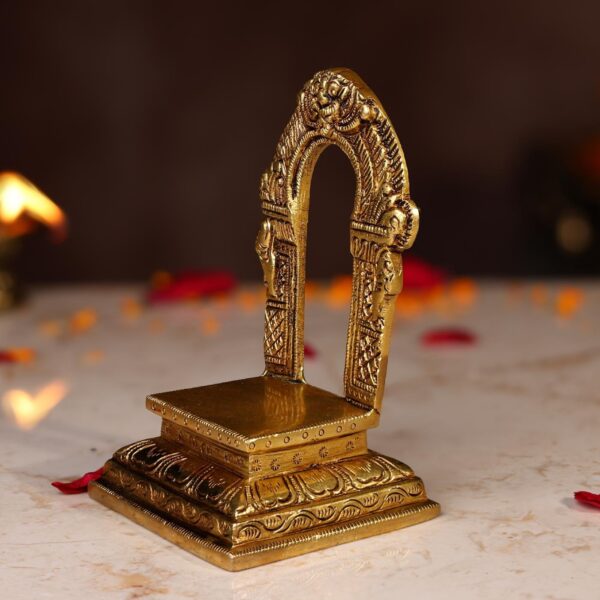 Brass Small Singhasan Height 5.1 Inch