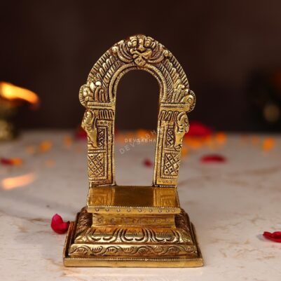 Brass Small Singhasan Height  5.1 Inch