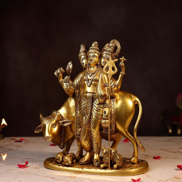 Brass Lord Dattatreya Murti –Height 10.5 Inch