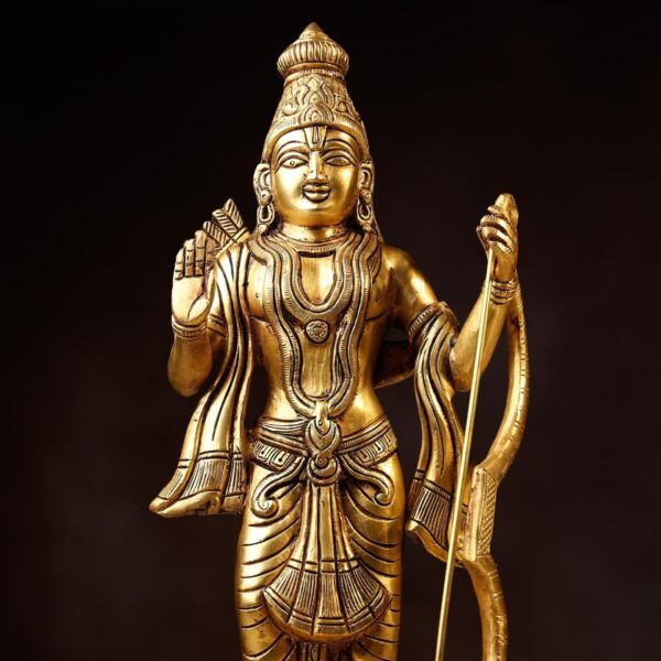 Brass Lord Rama Murti Height 16 Inch