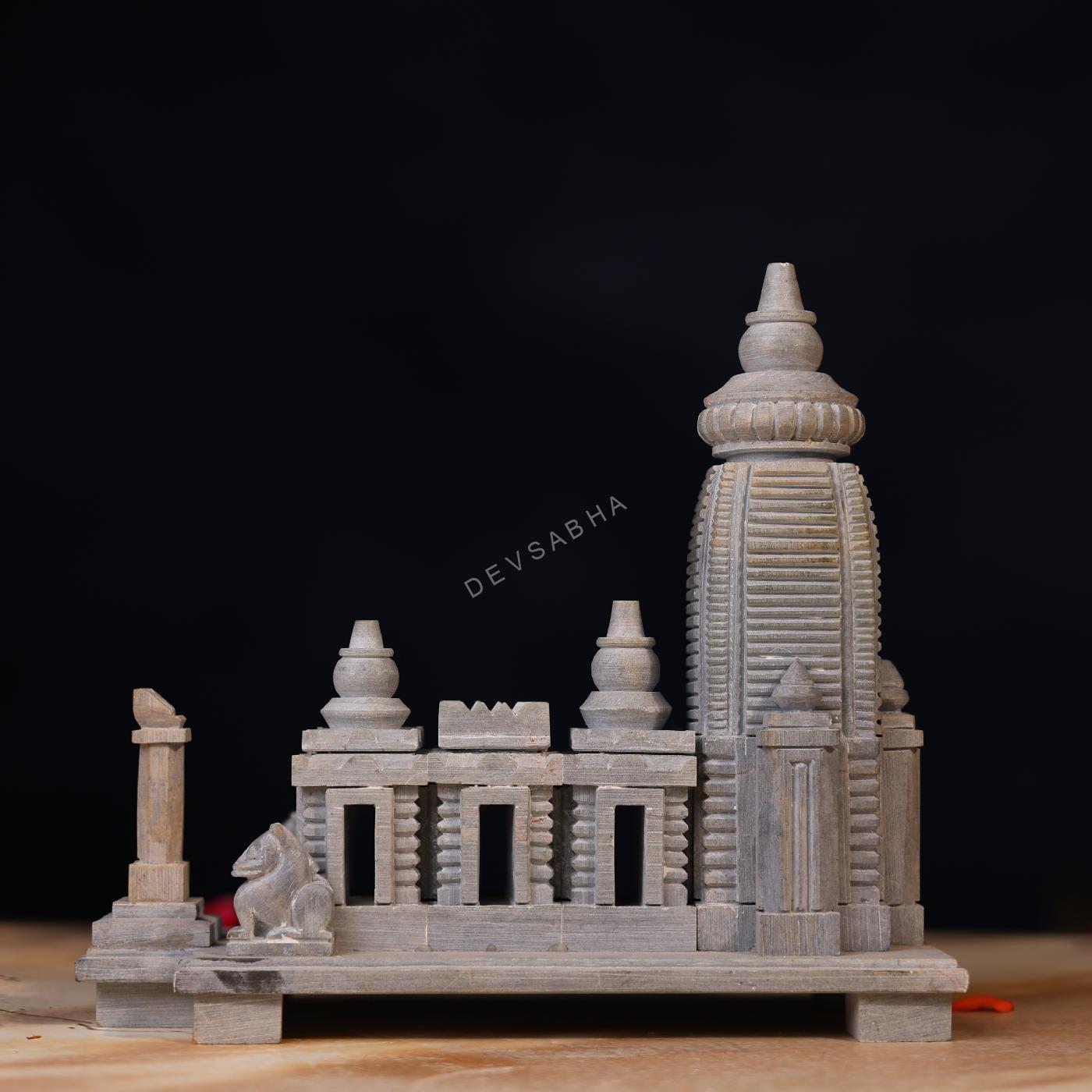 Green Stone Jagannath Temple – 7 Inch Handcrafted Puri style Idol