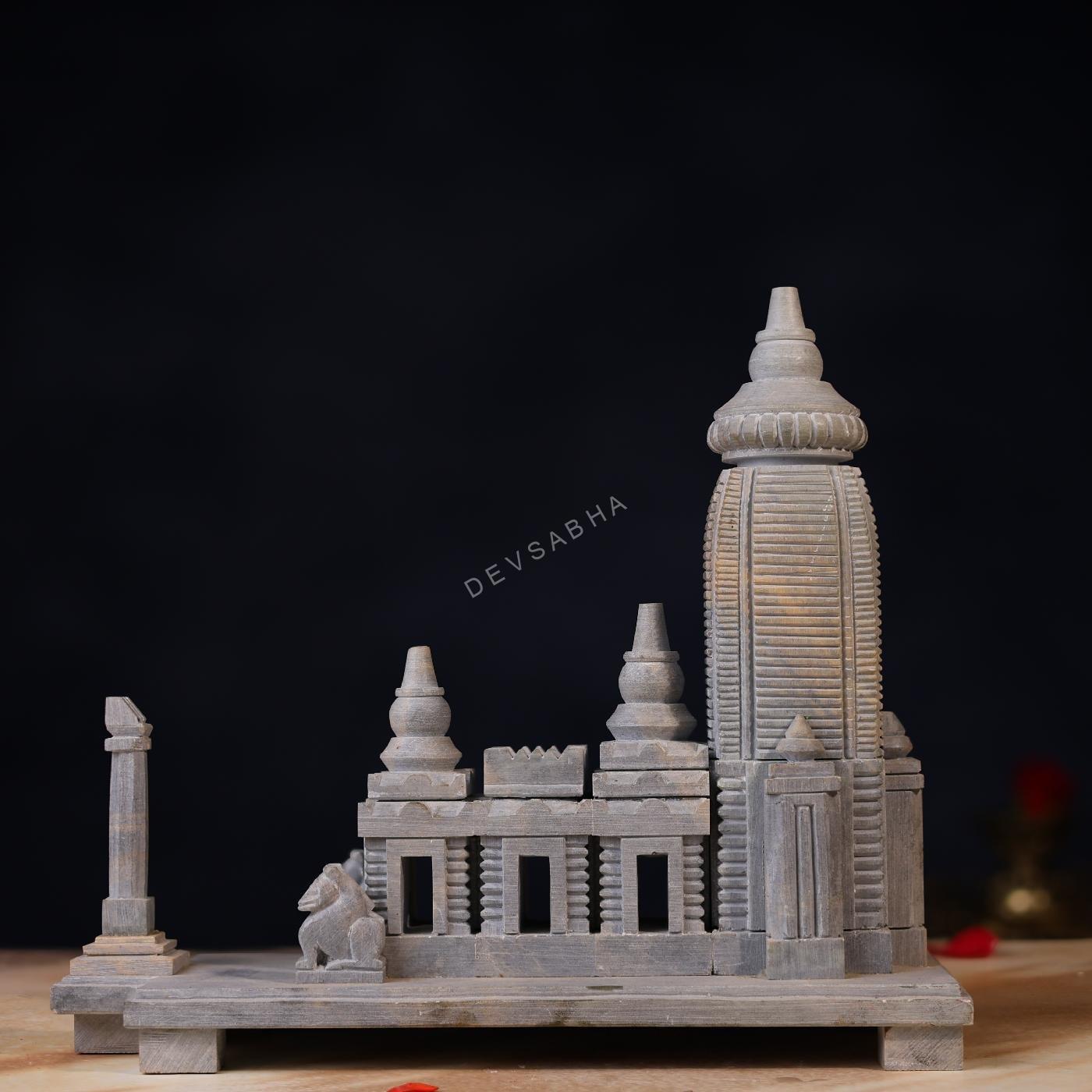Green Stone Jagannath Temple – 9.5 Inch Handcrafted Puri Style Idol