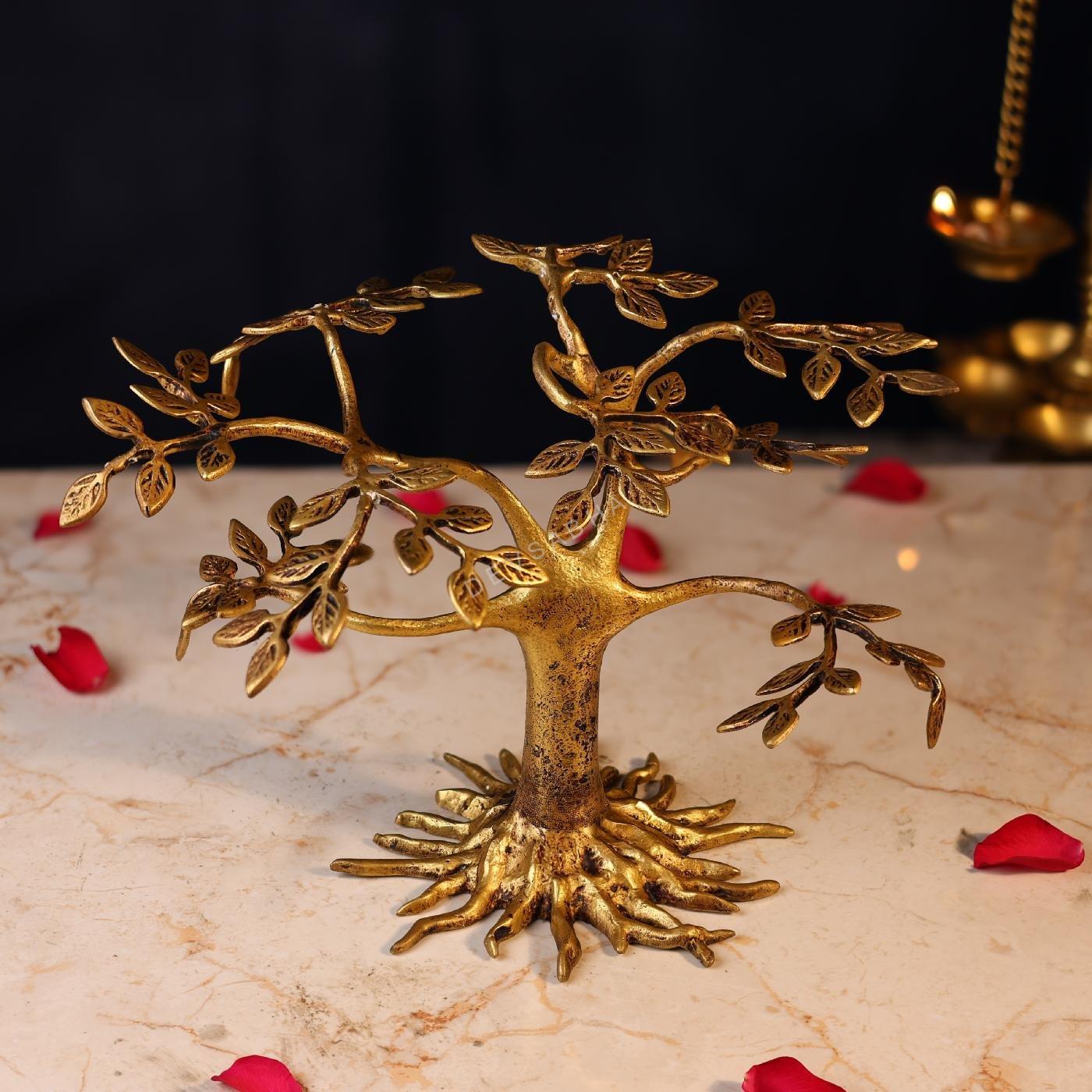 handcrafted Brass Tree height 9 inch