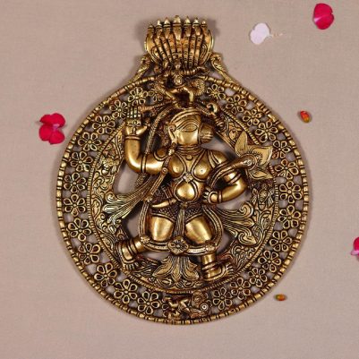 Brass wall hanging hanuman idol height 12 inch